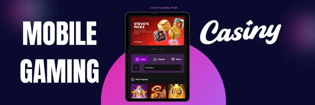 Mobile Gaming at Casiny Casino