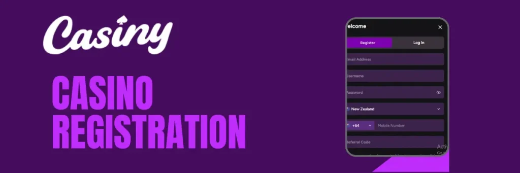 Register at Casiny Casino Online