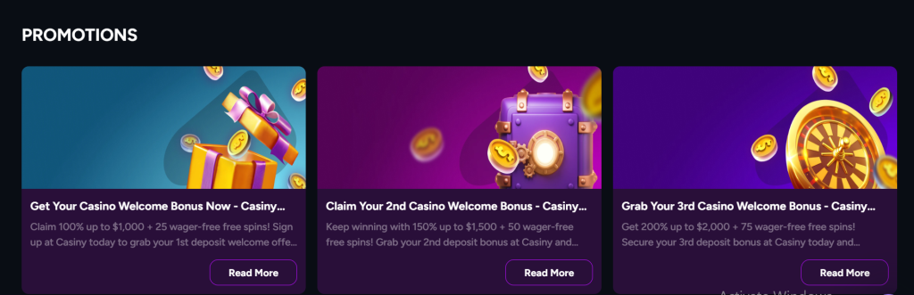 Casiny Casino Promotions